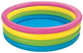 Детский надувной бассейн intex 4 кольца