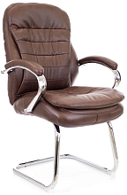 Кресло для посетителей Everprof Valencia CF коричневый