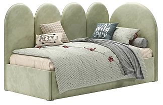 Кровать интерьерная Рея green
