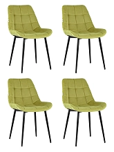 ПРОДУМАННЫЙ ДИЗАЙН Комплект из четырех стульев Флекс оливковый