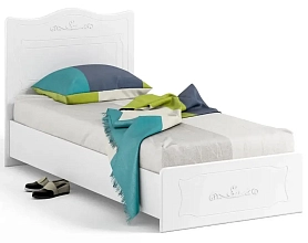 Кровать Италия ИТ-10 900 с настилом белое дерево