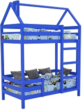 Кровать двухъярусная домик Scandi синий