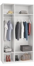 Шкаф для гардеробной Дели 10 ПАКС  Икеа (IKEA) Белый